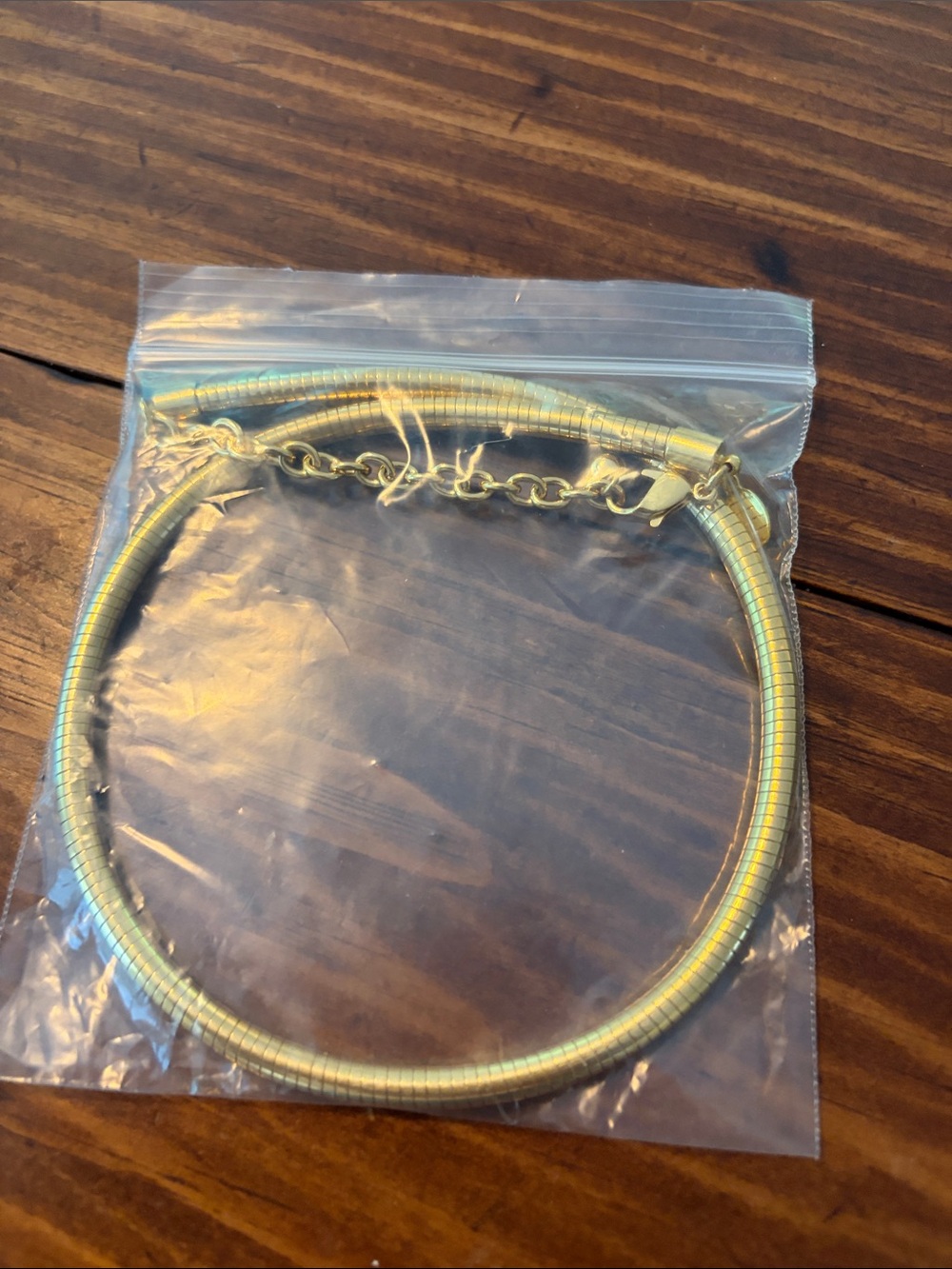 NWOT Joan Rivers Gold Tone Snake Chain Necklace